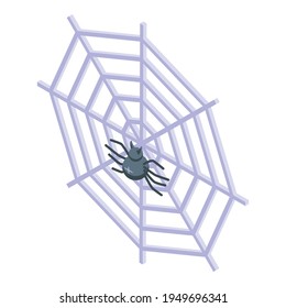 Web spider icon. Isometric of Web spider vector icon for web design isolated on white background