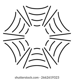 web spider icon on white background, vector illustration.