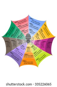 web spider presentation info graphic