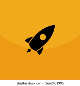 Web Startup icon isolated, spaceship