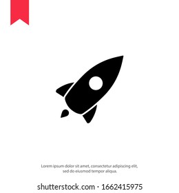 Web Startup icon isolated, spaceship