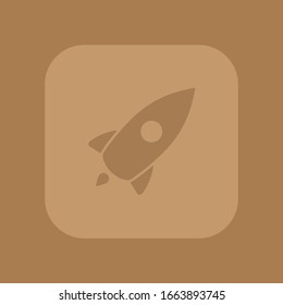 Web Startup icon isolated, spaceship