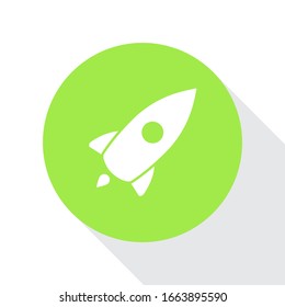Web Startup icon isolated, spaceship
