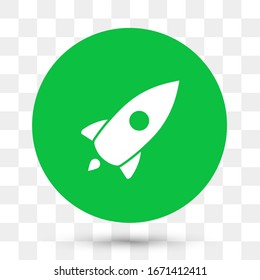 Web Startup icon isolated, spaceship