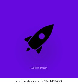 Web Startup icon isolated, spaceship