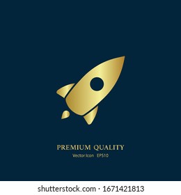 Web Startup icon isolated, spaceship