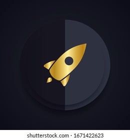 Web Startup icon isolated, spaceship