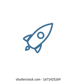 Web Startup icon isolated, spaceship