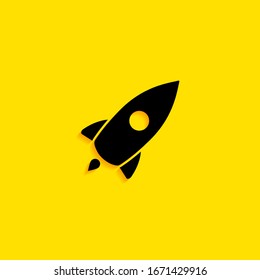 Web Startup icon isolated, spaceship