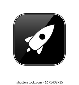 Web Startup icon isolated, spaceship