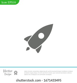 Web Startup icon isolated, spaceship