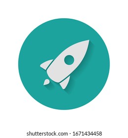 Web Startup icon isolated, spaceship