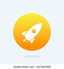 Web-Startup-Symbol einzeln, Raumschiff