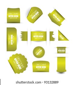web sticker badges tags and labels
