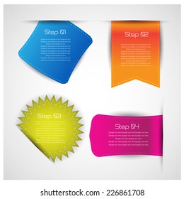 web stickers badges. vector