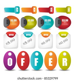 web stickers,tags,banner and badges