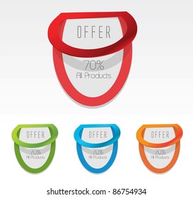 web sticky discount labels