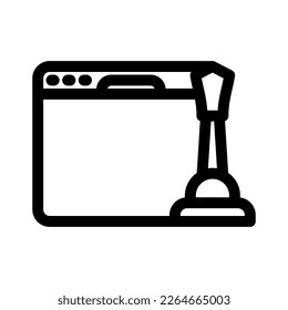 icono de estrategia web o logotipo símbolo de signo aislado ilustración vectorial - iconos vectoriales de estilo negro de alta calidad
