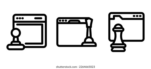 web strategy icon or logo isolated sign symbol vector illustration - high quality black style vector icons
