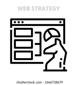 WEB STRATEGY : Icon for webpage,application,card,printing,social media posts etc.
