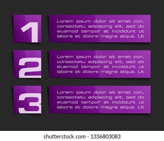 Web stripe for website app business interface infographic.  
