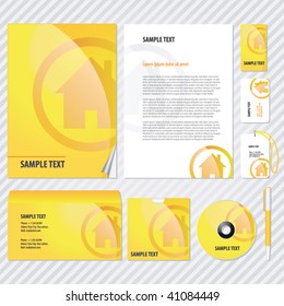 Web style Template for Business artworks. Vector