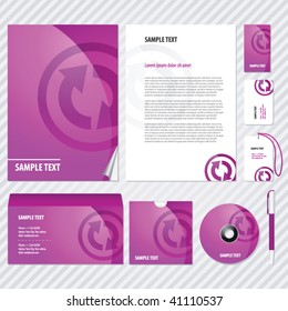 Web style Template for Business artworks. Vector