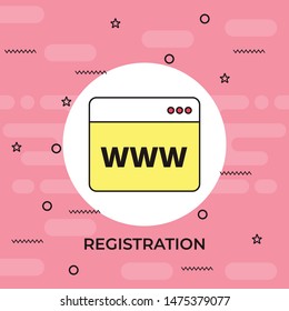 Web surfing. Site Page and cursor