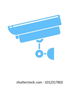 Web Surveillance CCTV security camera icon. Vector image isolated on white background