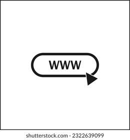 Web symbol Button. Internet Icon.