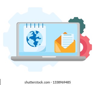 Web symbol global search. Internet icon. Search services. Modern flat vector illustration isolated on white background