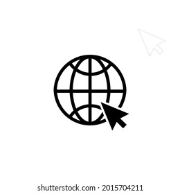web symbol icon vector illustration clik web