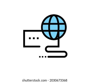 ilustración vectorial de símbolo web