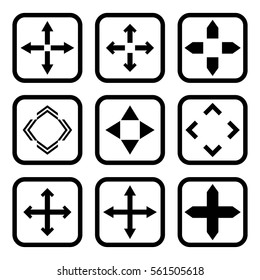 Web symbol for zoom magnification, vector illustration