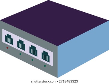 Caja de grabadora de cinta de Web, diseño de Vector, diseño de grabadora de golpecitos, configuración de caja de red