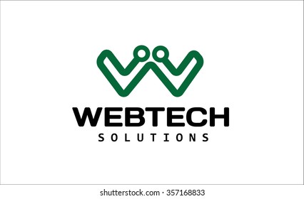 Web Tech Design Logo Illustration