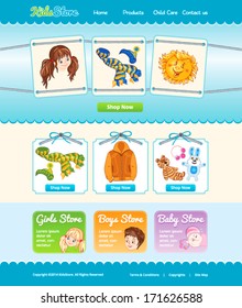 Plantilla web para tienda de bebés