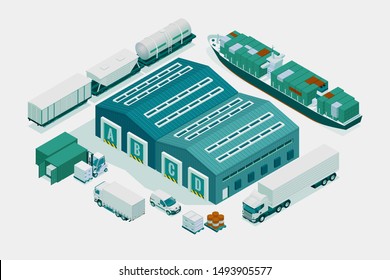 Web template banner Global logistics network. Isometric illustration of air cargo trucking rail transportation maritime shipping On-time delivery. Vehicles designed to carry large numbers of cargo. Web template banner Global logistics network. Isometric illustration of air cargo trucking rail transportation maritime shipping On-time delivery. Vehicles designed to carry large numbers of cargo.