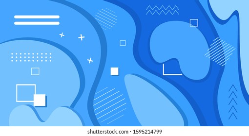 web template with blank bars dynamical colorful gradient abstract banner flowing liquid shape fluid color horizontal vector illustration