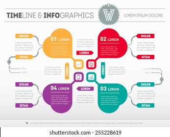 Web Template for circle diagram or presentation. Business concept with 4 options. Vector infographic of medical technology process.