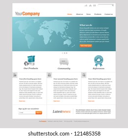 Web template design