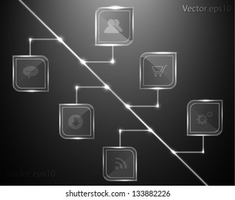 Web template design. Can be used for infographic. Vector eps10.