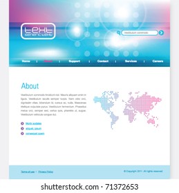 Web template - design elements