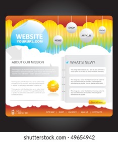 Web template design. Site design.