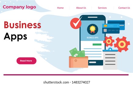 Web template easy to use business, office, it, automobile template vector 