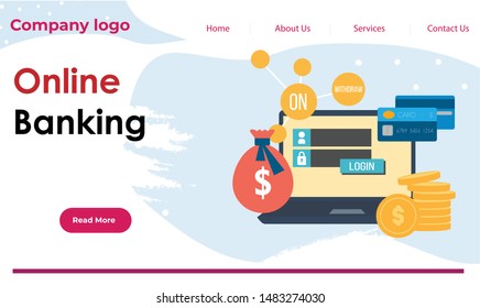 Web template easy to use business, office, it, automobile template vector 