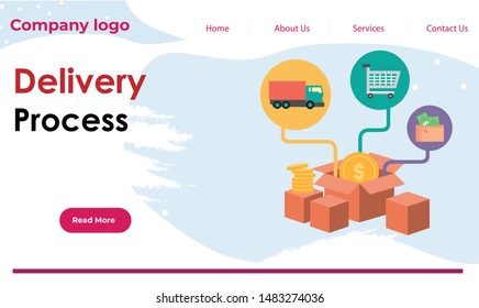 Web template easy to use business, office, it, automobile template vector 