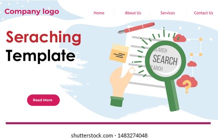 Web template easy to use business, office, it, automobile template vector 