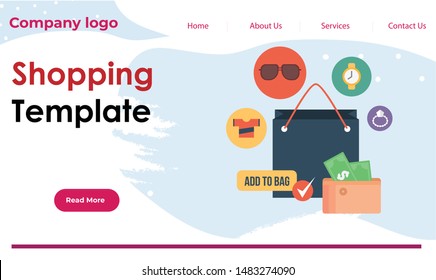 Web template easy to use business, office, it, automobile template vector 