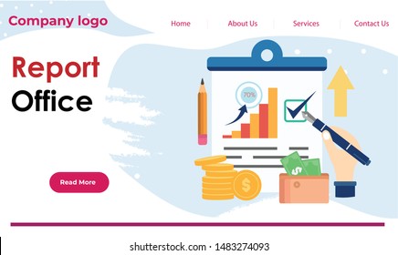 Web template easy to use business, office, it, automobile template vector 
